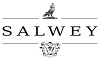 Logo von Salwey mit schwarzem Text, einem Vogel oben und einem Wappen unten.